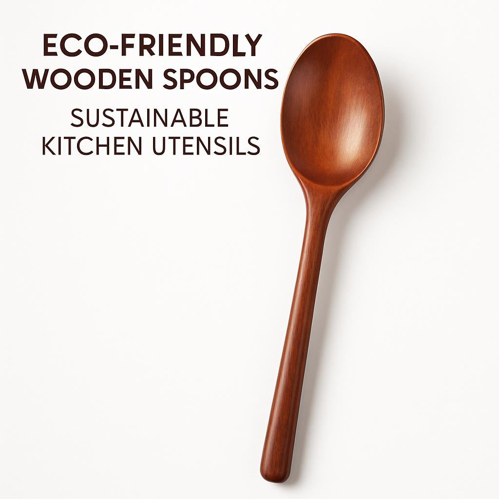 Eco-Friendly Wooden Spoons - Sustainable Kitchen Utensils