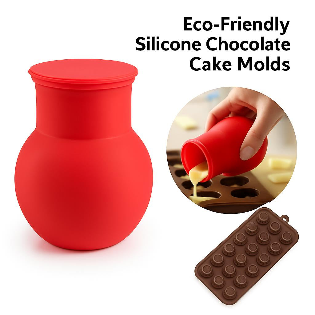 Eco-Friendly Silicone Chocolate Cake Molds