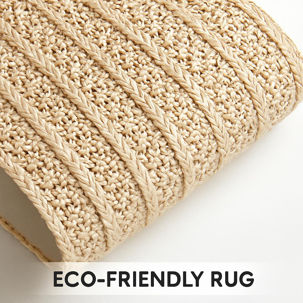 Eco-Friendly Natural Fiber Woven Rugs - Sustainable Home Décor