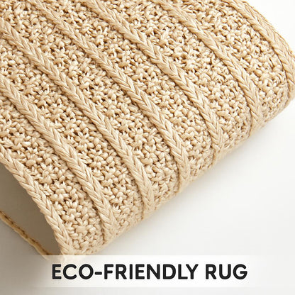 Eco-Friendly Natural Fiber Woven Rugs - Sustainable Home Décor