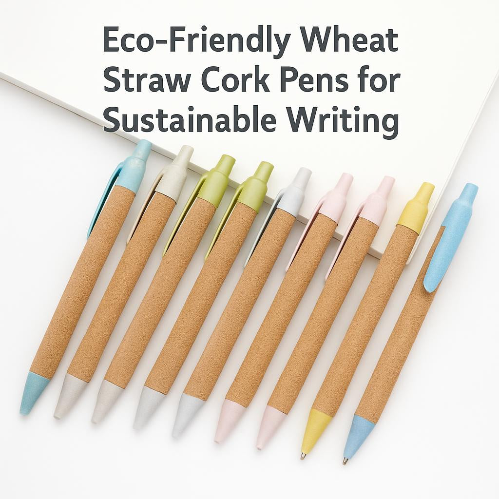Eco-Friendly Wheat Straw Cork Pens for Sustainable Writing