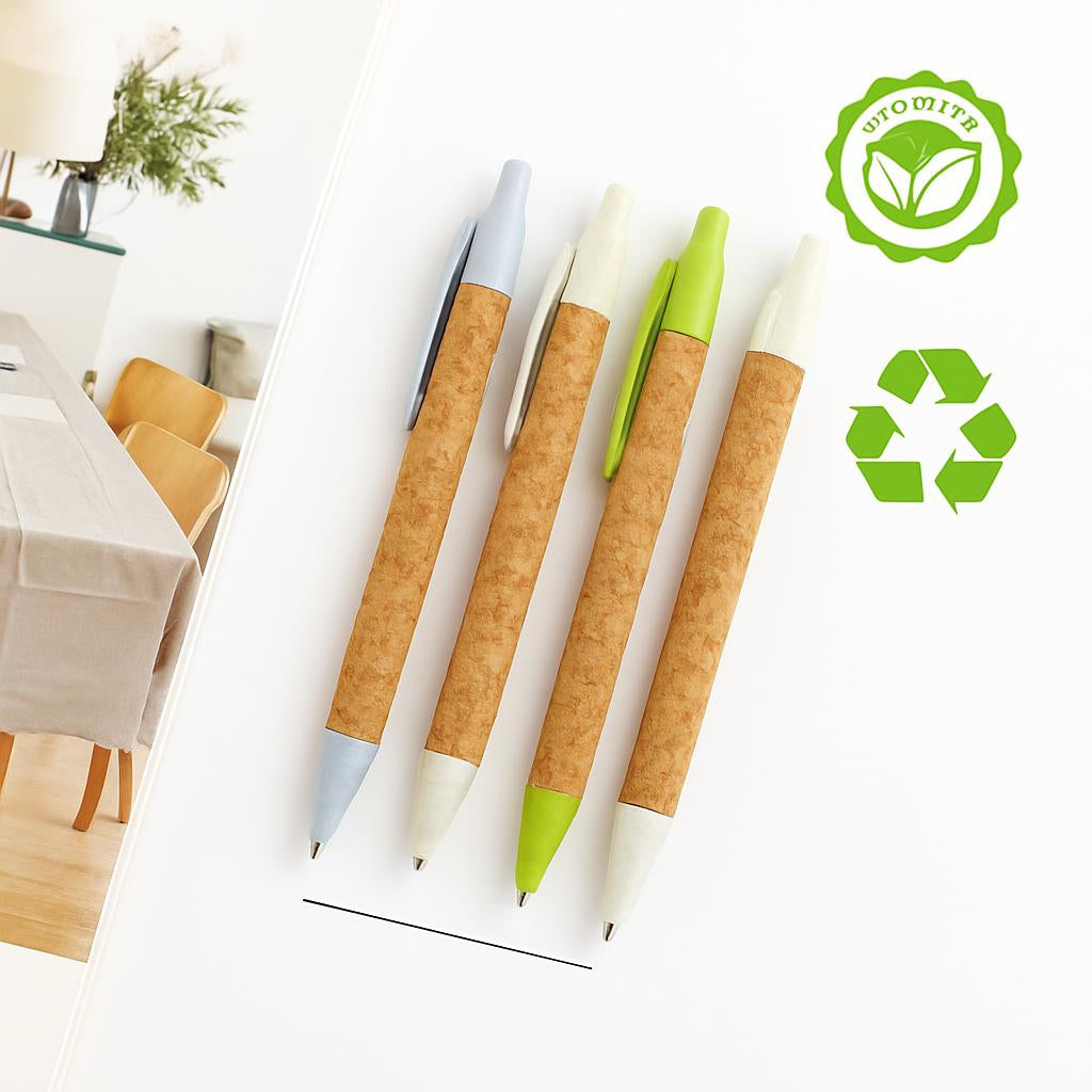 Eco-Friendly Wheat Straw Cork Pens for Sustainable Writing