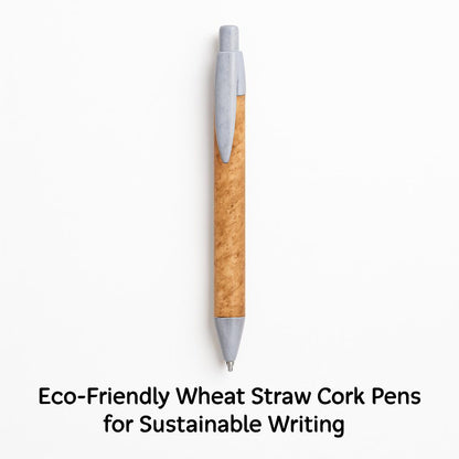 Eco-Friendly Wheat Straw Cork Pens for Sustainable Writing