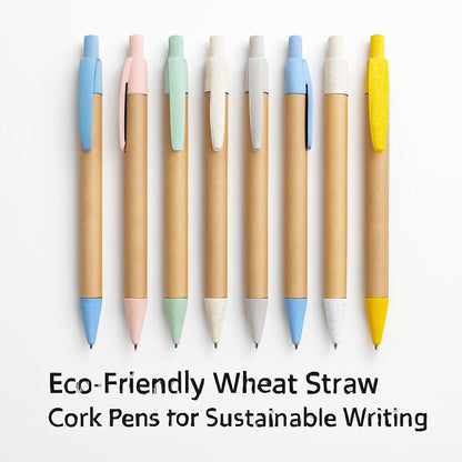 Eco-Friendly Wheat Straw Cork Pens for Sustainable Writing