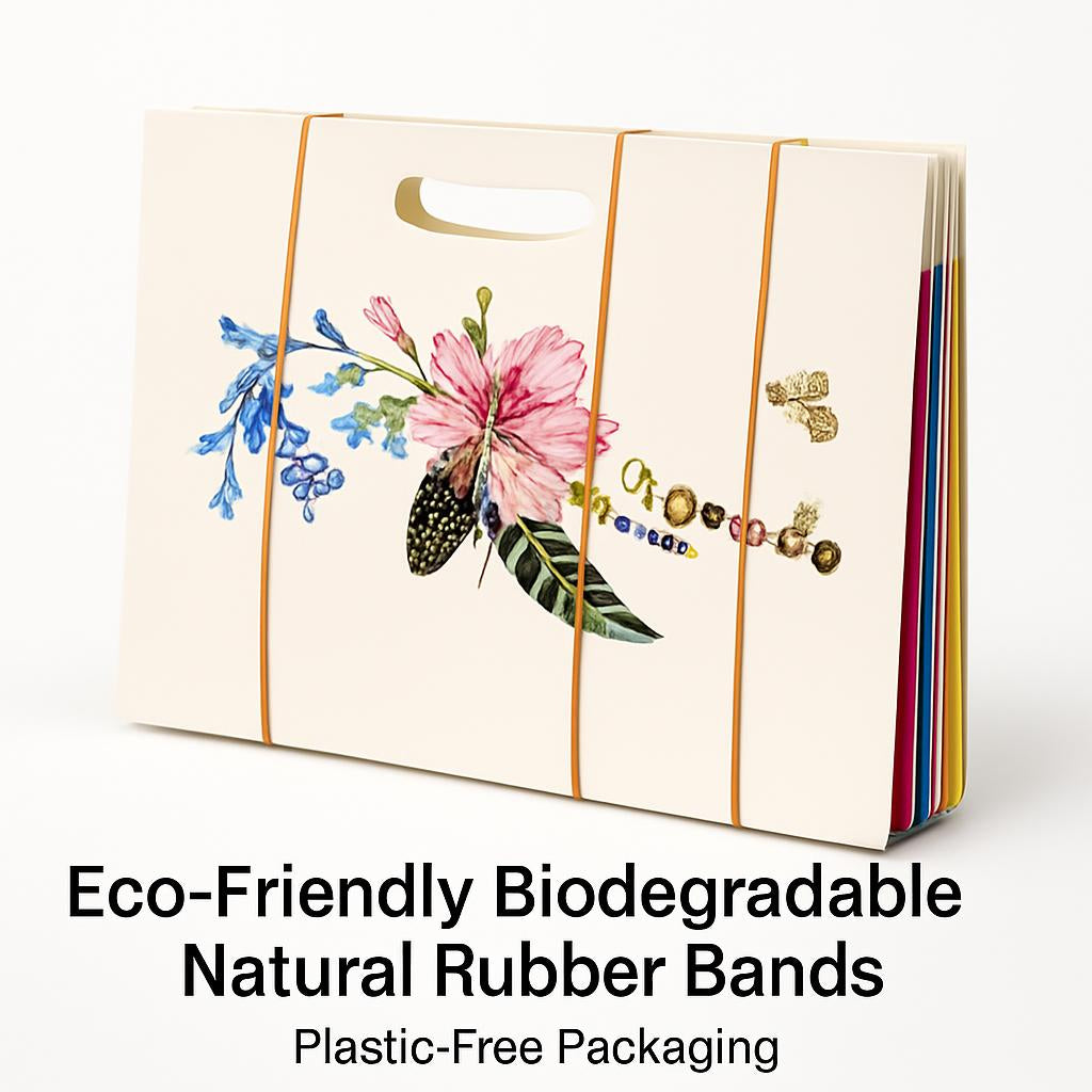 Eco-Friendly Biodegradable Natural Rubber Bands - Plastic-Free Packaging