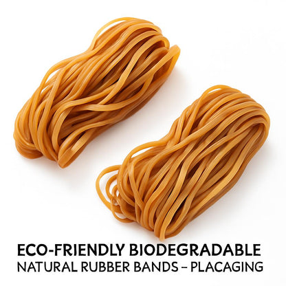 Eco-Friendly Biodegradable Natural Rubber Bands - Plastic-Free Packaging