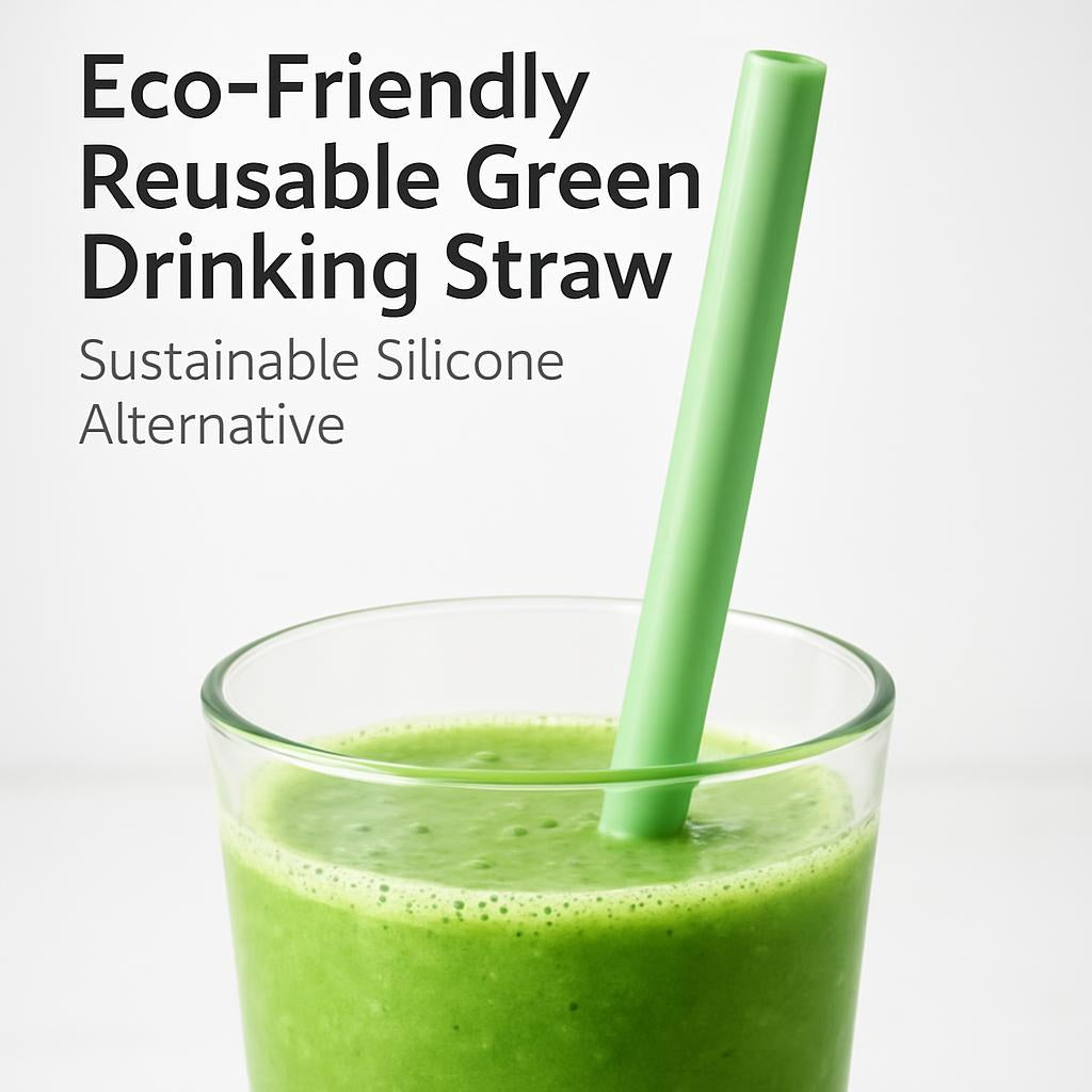 Eco-Friendly Reusable Green Drinking Straw