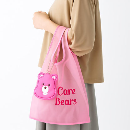 Eco-Friendly Reusable Shopping Bags with Bear Pouches - Purple, Pink, Blue
