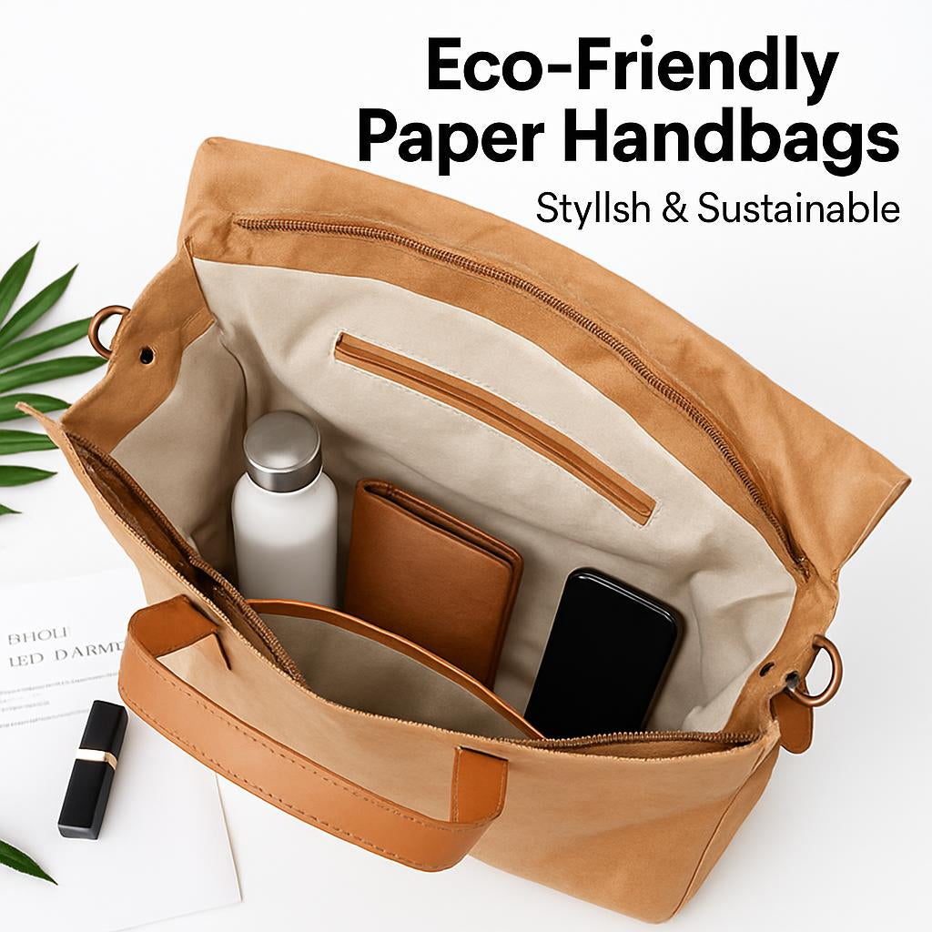 Eco-Friendly Paper Handbags - Stylish & Sustainable