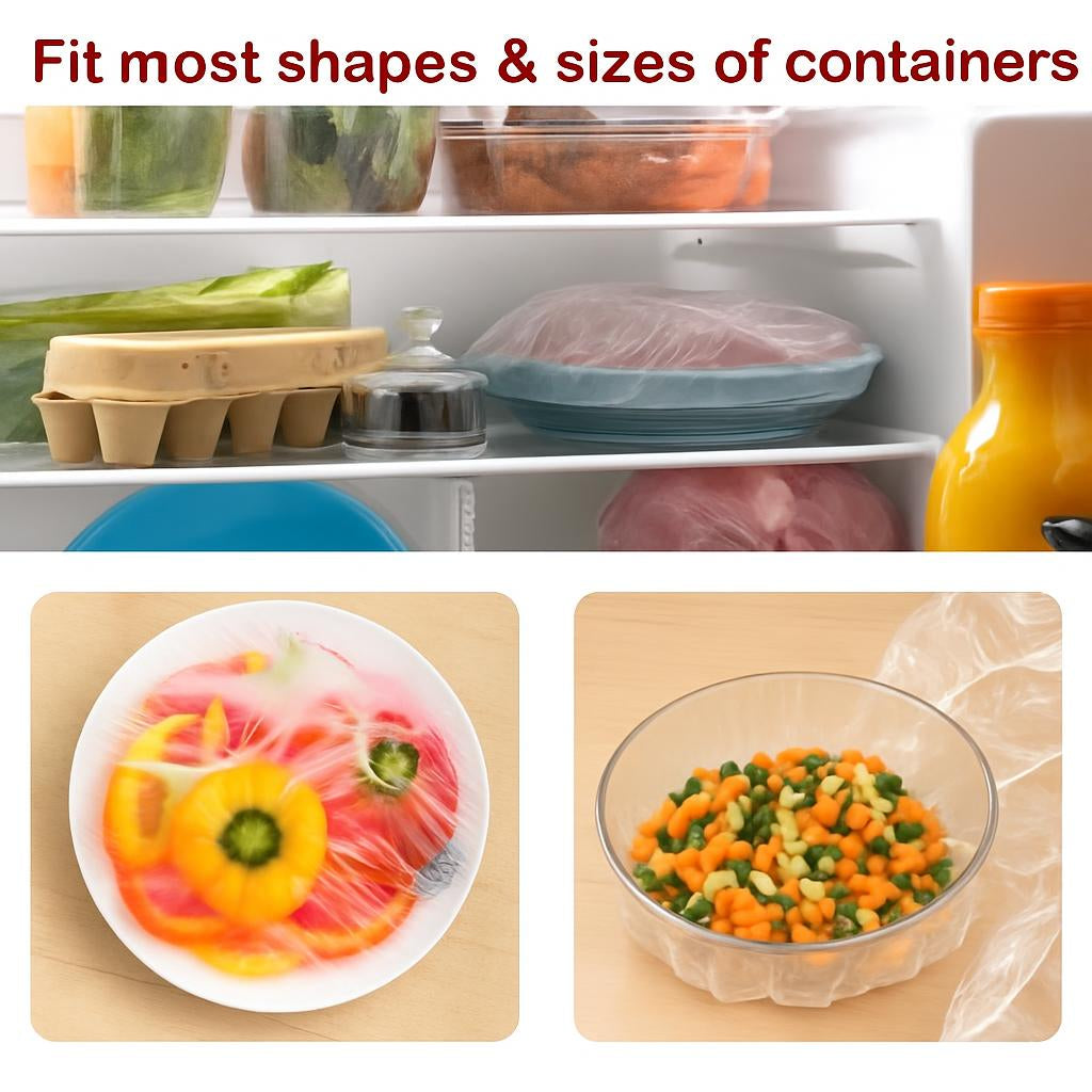 Eco-Friendly Reusable Silicone Bowl Covers - Transparent, Round, Stretchable