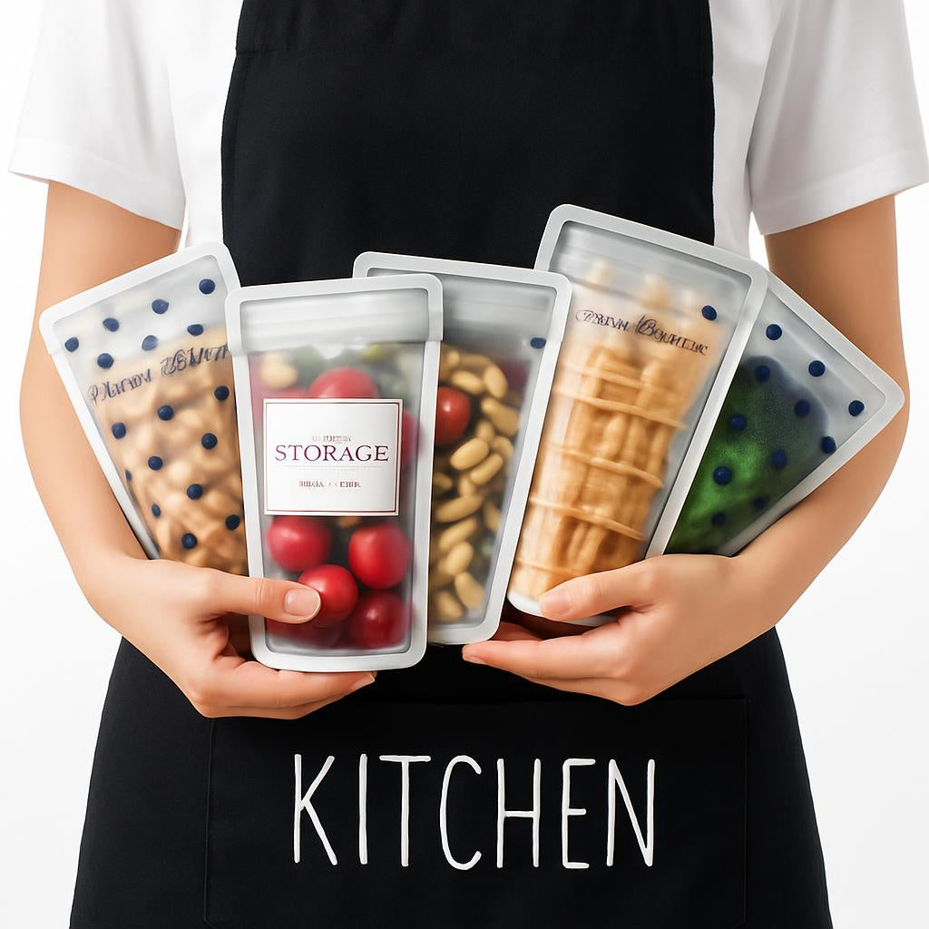 Eco-Friendly Reusable Silicone Storage Bags - Sustainable Food Storage Solution