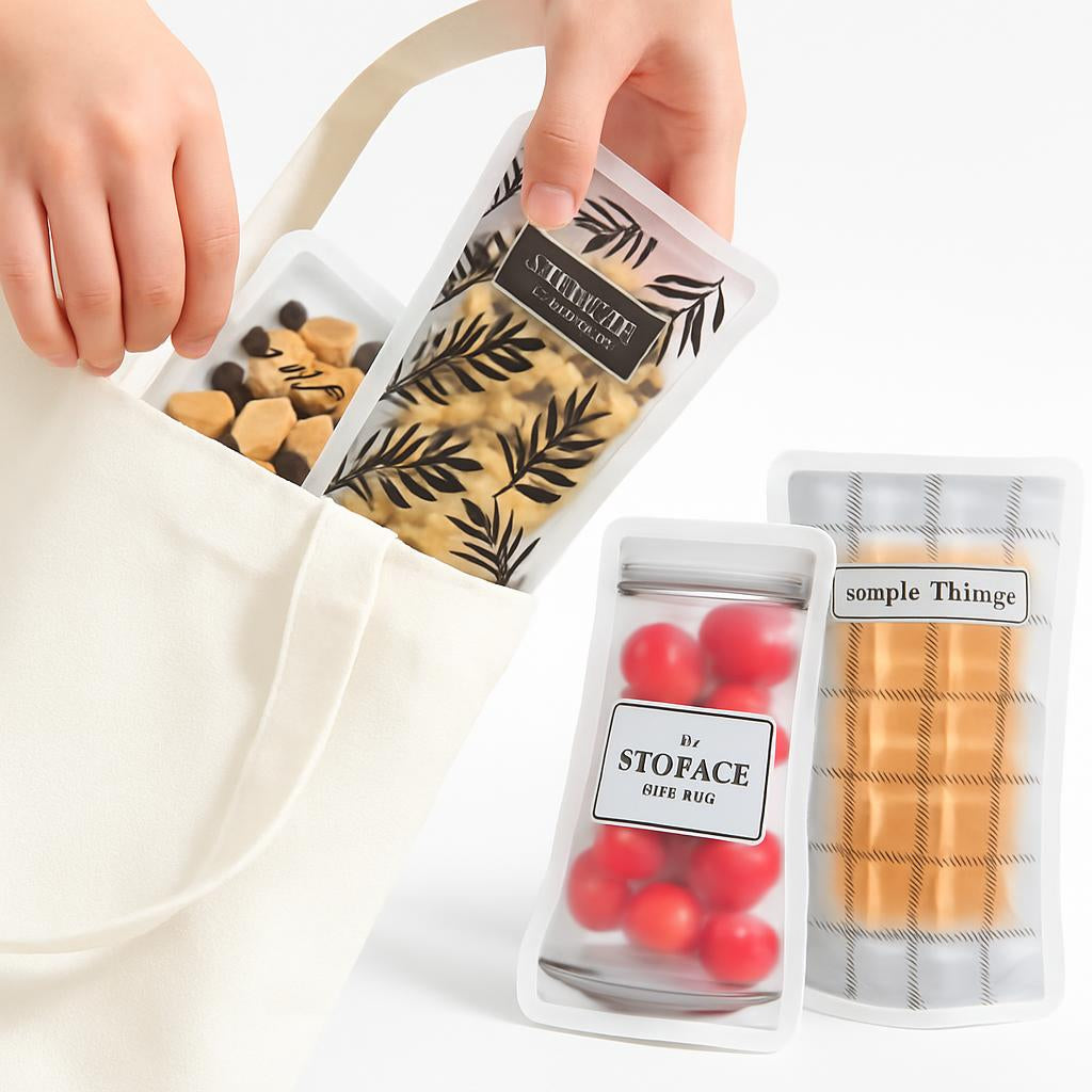 Eco-Friendly Reusable Silicone Storage Bags - Sustainable Food Storage Solution