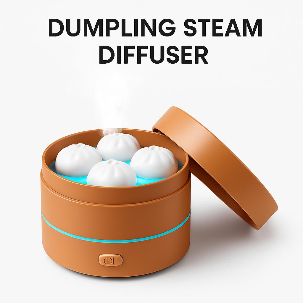 Eco-Friendly Water-Saving Humidifier in Brown and White