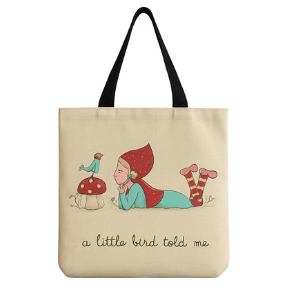 Eco-Friendly Canvas Tote Bag with Colorful Design