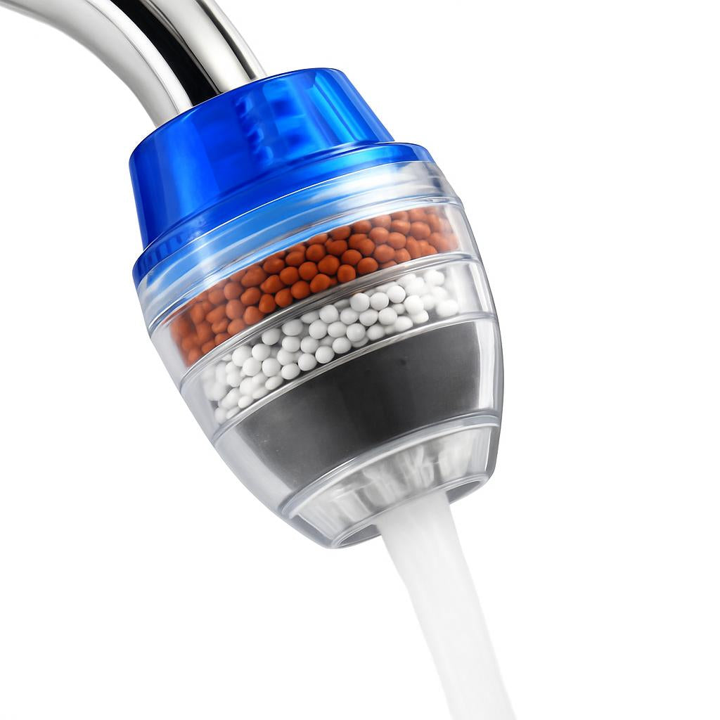 Silver Faucet Water Filter with Multi-Layer Filtration for Eco-Friendly Living