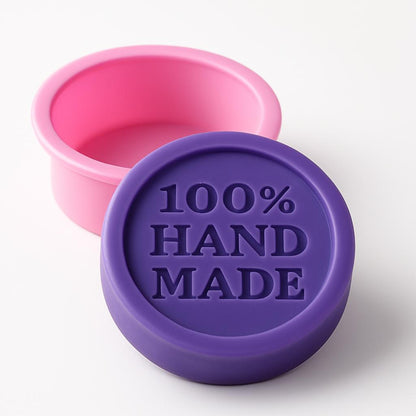 Eco-Friendly Silicone Soap Mold in Purple and Pink