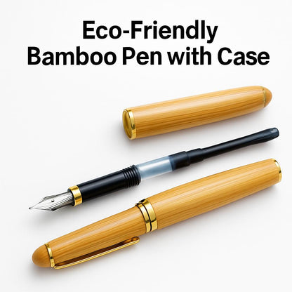 Eco-Friendly Bamboo Pen with Case