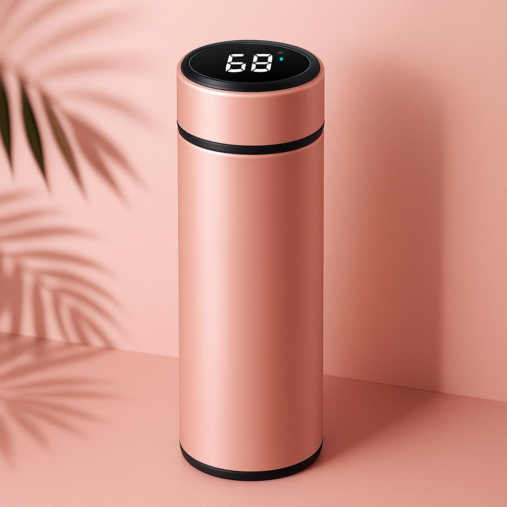 Pink Insulated Stainless Steel Thermos Bottle