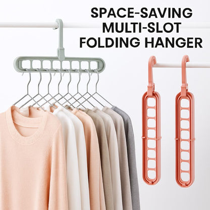 Space-Saving Multi-Slot Folding Hanger
