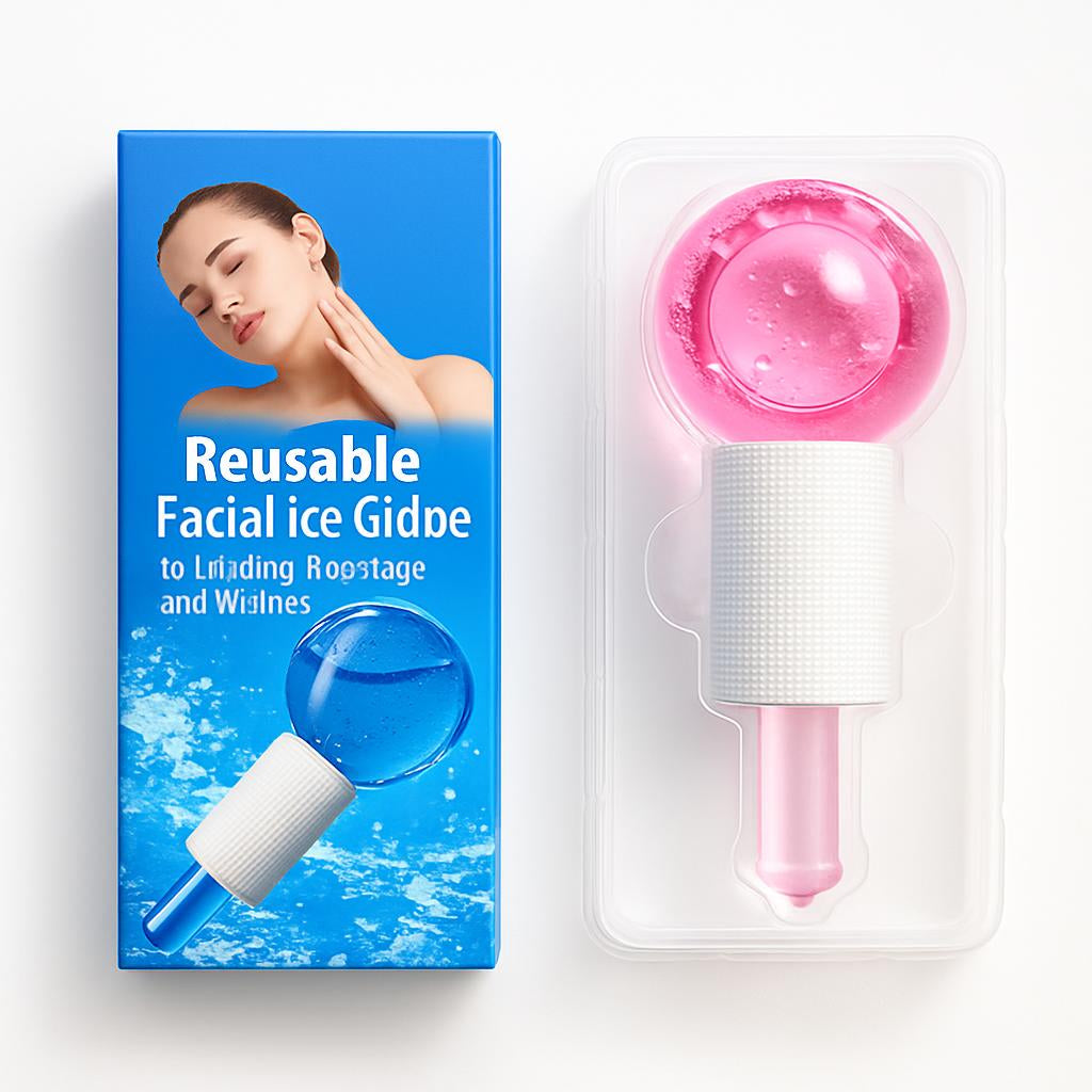 Reusable Facial Ice Globes for Cooling Massage and Wellness
