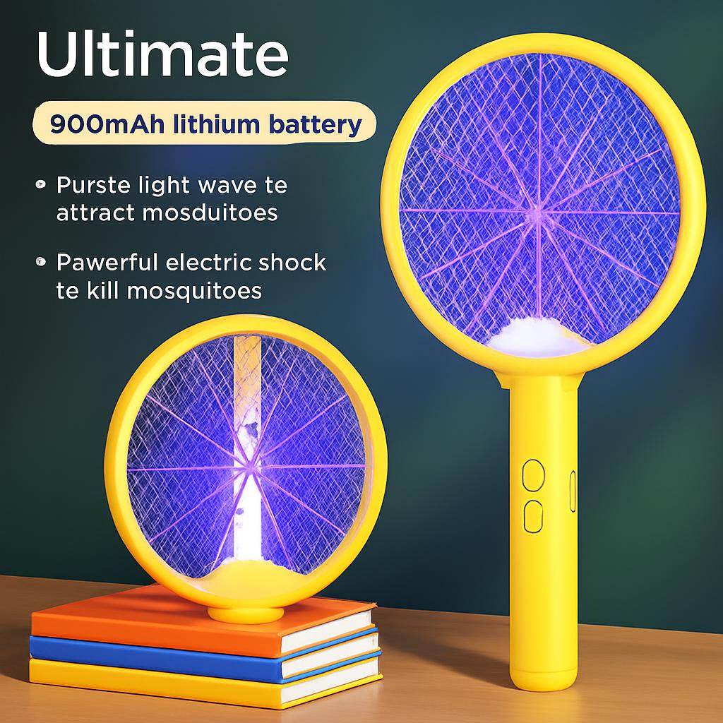 Eco-Friendly 3-in-1 Mosquito Killing Lamp & Swatter