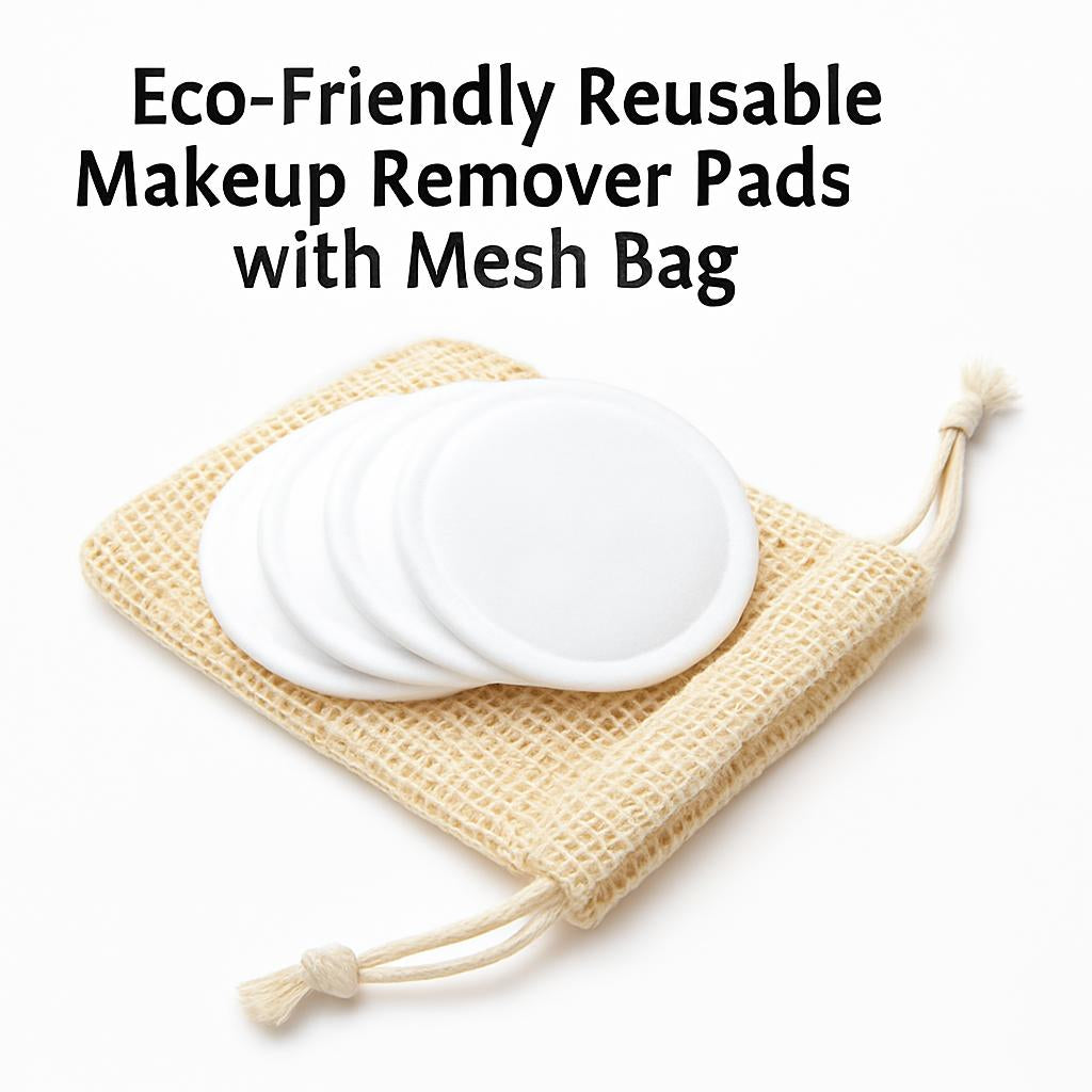 Eco-Friendly Reusable Makeup Remover Pads with Mesh Bag