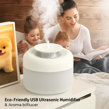 Eco-Friendly Cylindrical Humidifier for Wellness and Air Quality