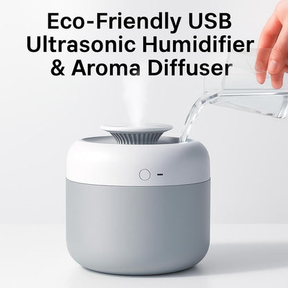 Eco-Friendly USB Ultrasonic Humidifier & Aroma Diffuser
