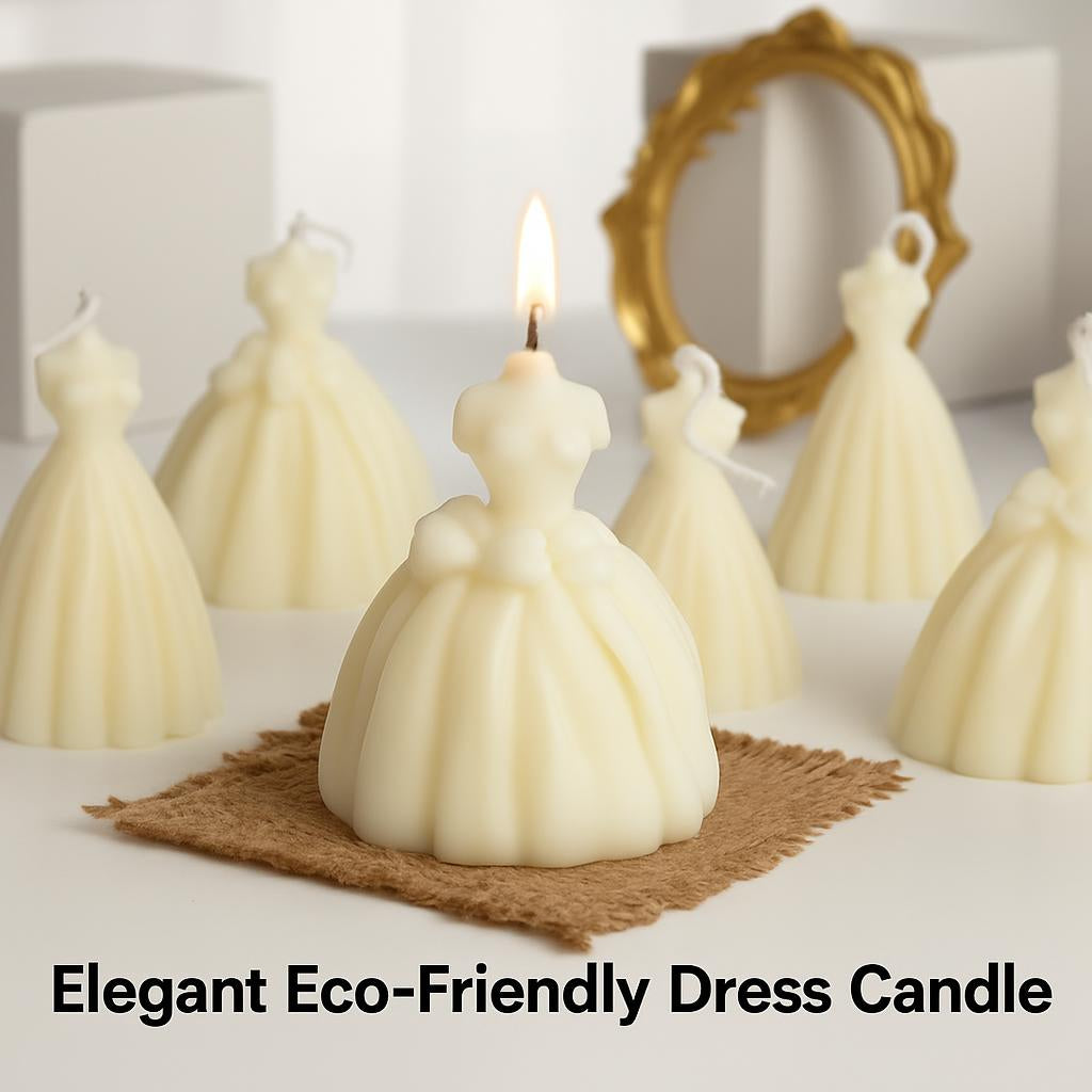 Elegant Eco-Friendly Dress Candle