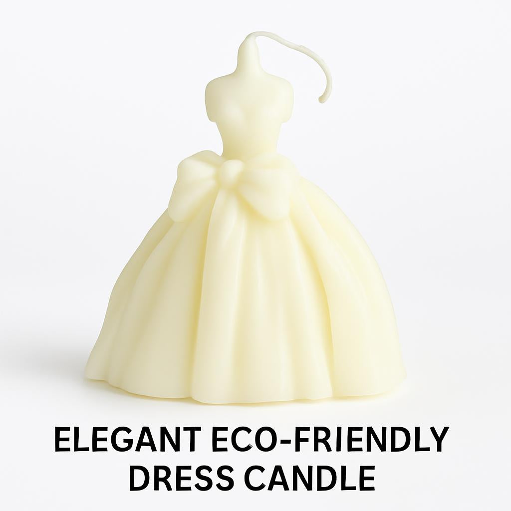 Elegant Eco-Friendly Dress Candle