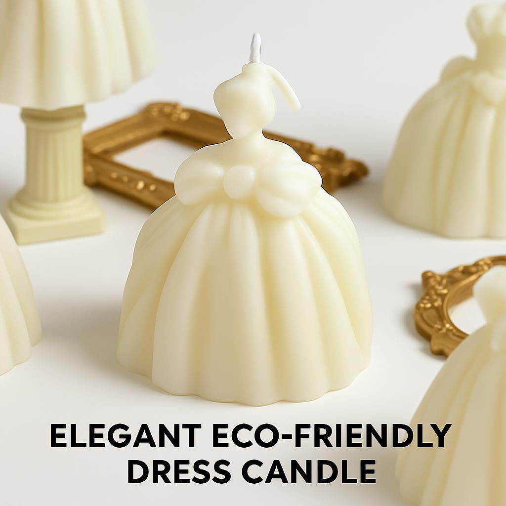 Elegant Eco-Friendly Dress Candle