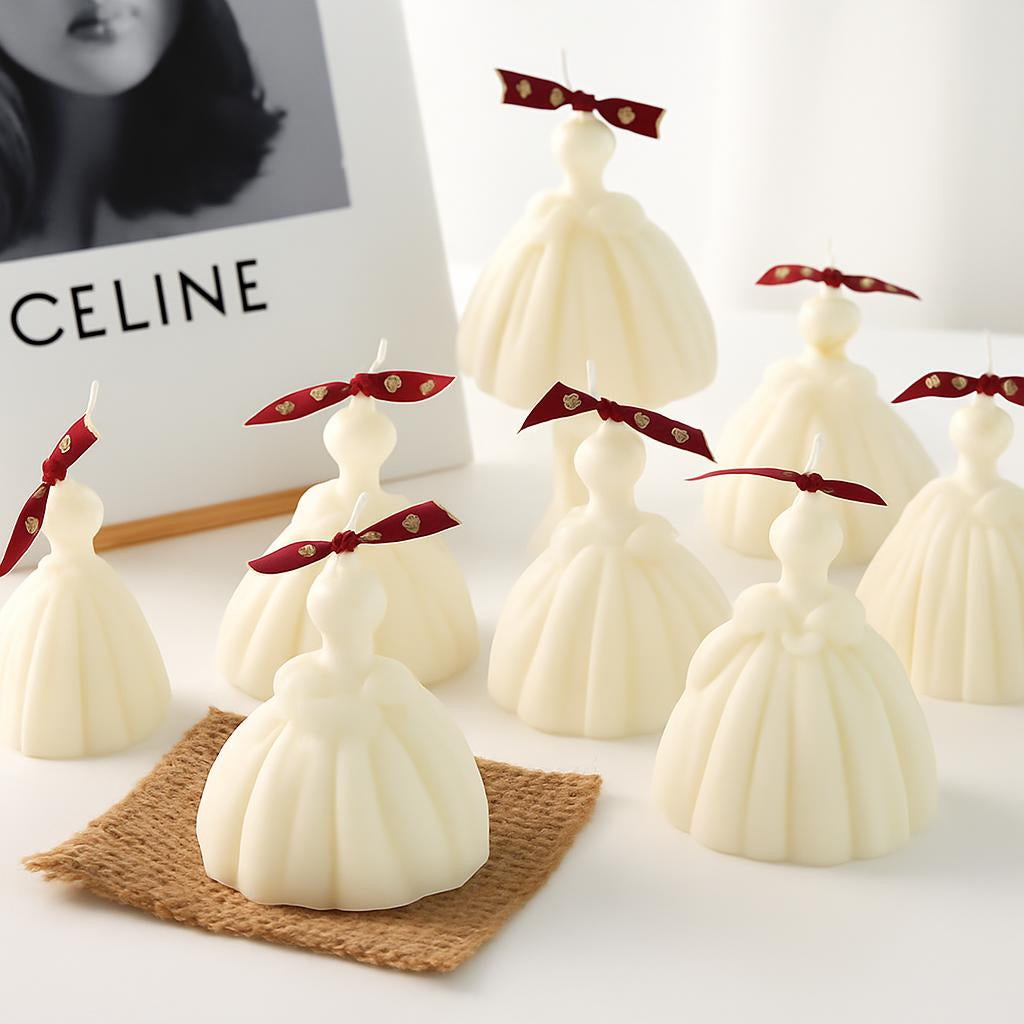 Elegant Eco-Friendly Dress Candle