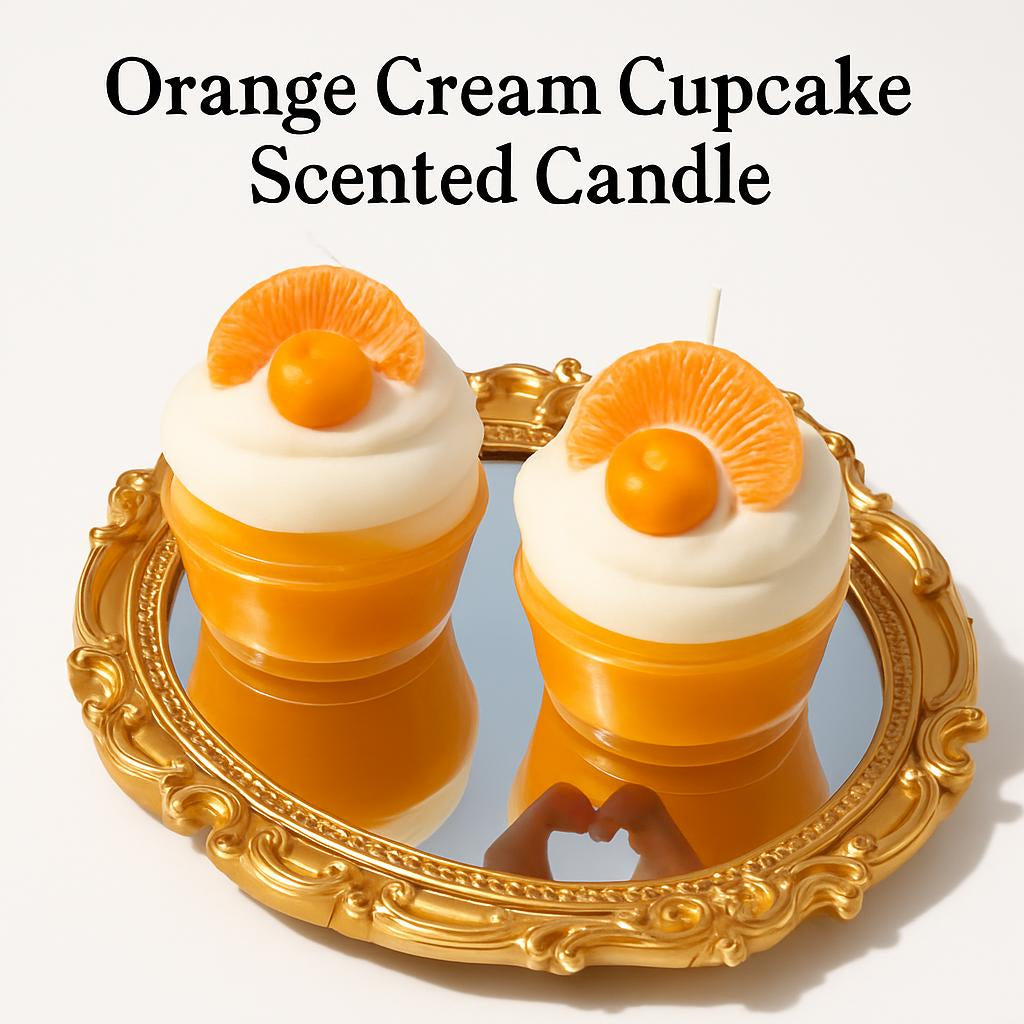 Orange Cream Cupcake Scented Candle