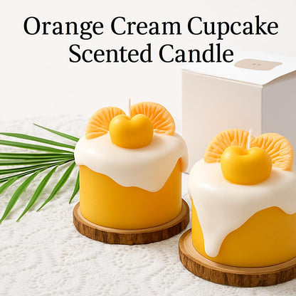Orange Cream Cupcake Scented Candle