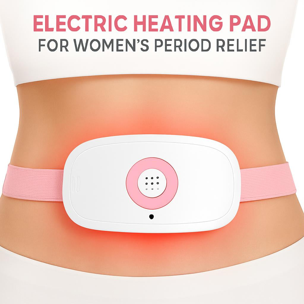 Pink Electric Heating Pad for Women's Period Relief
