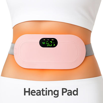Pink Oval Heating Pad Belt for Waist
