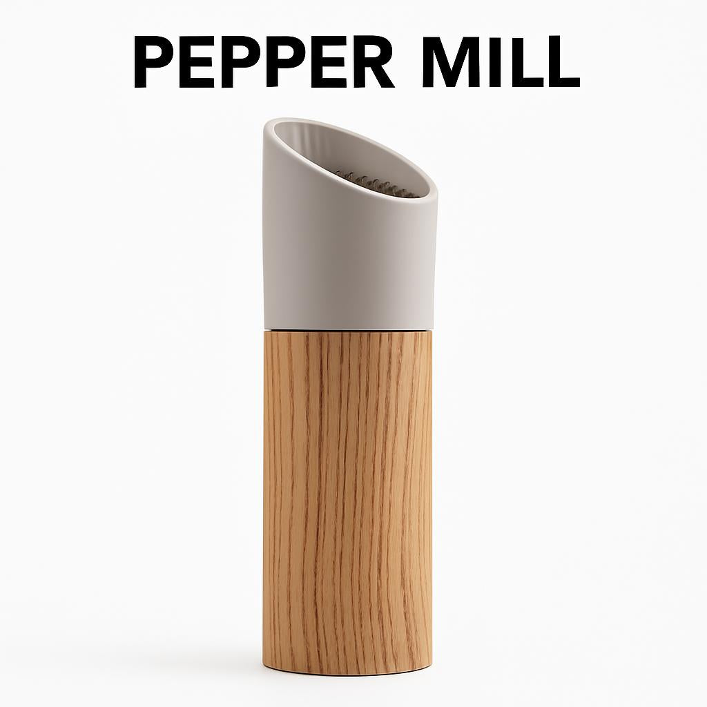 Eco-Friendly Wooden Soap Dispenser with Light Wood and White Design