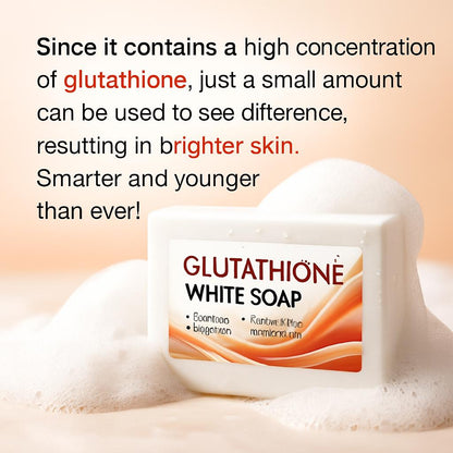 Natural Glutathione White Soap Bar for Skin Whitening and Exfoliation