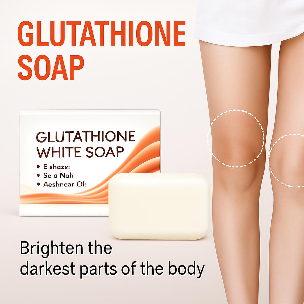 Natural Glutathione White Soap Bar for Skin Whitening and Exfoliation