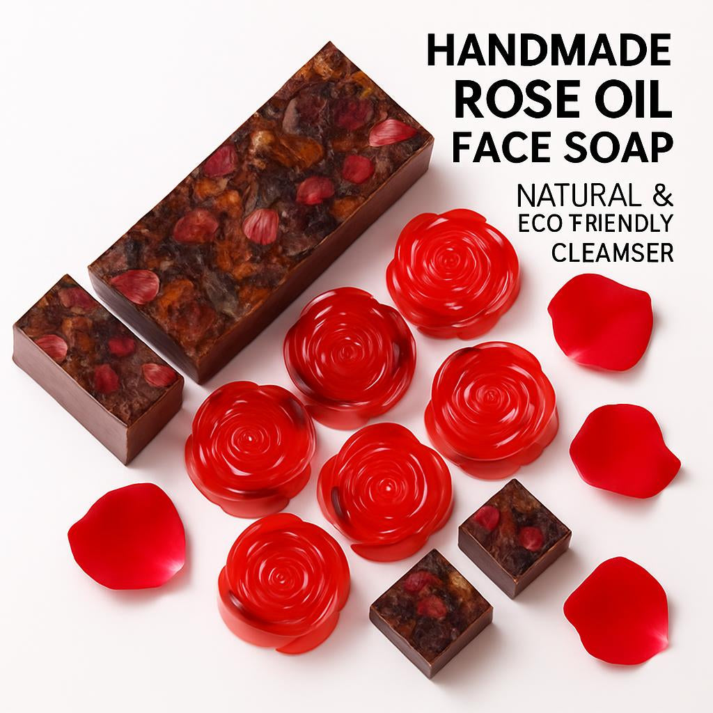 Luxurious natural floral soap bars with eco-friendly packaging
