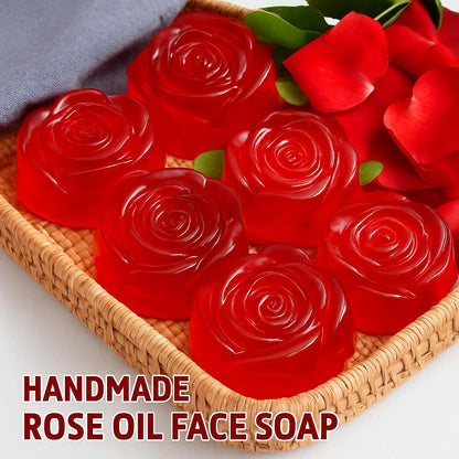 Handmade Rose Oil Face Soap - Natural & Eco-Friendly Cleanser