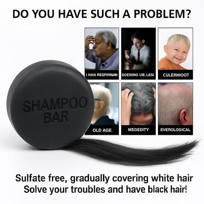 Organic Bamboo Charcoal Shampoo Bar for Deep Repair