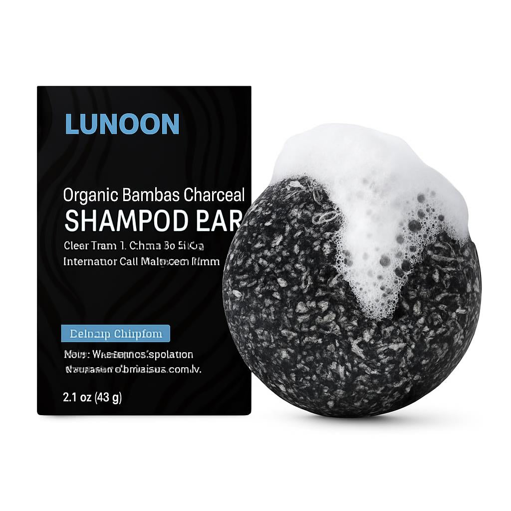 Organic Bamboo Charcoal Shampoo Bar for Deep Repair