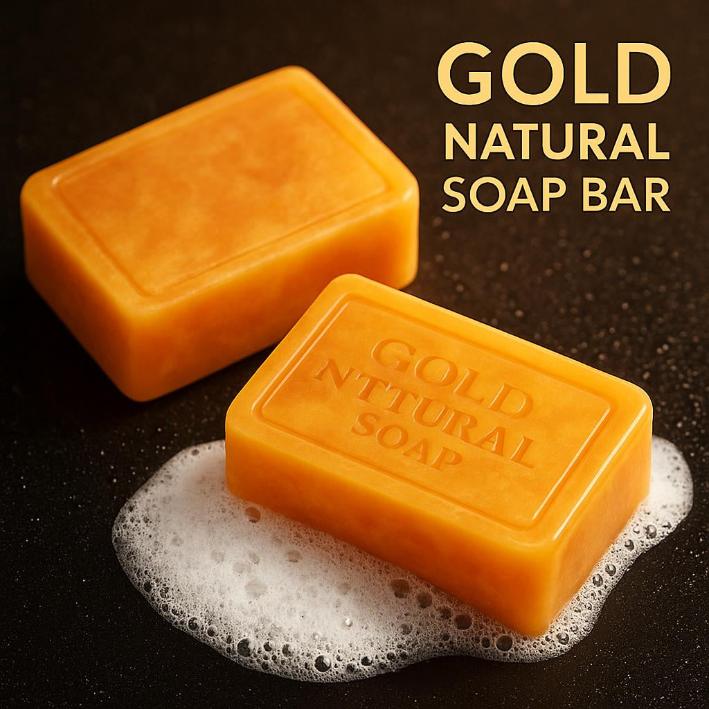 Gold Natural Soap Bar - Eco-Friendly, Biodegradable, Plastic-Free