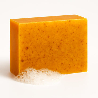 Natural Yellow Turmeric Soap Bars - Eco-Friendly, Biodegradable, Plastic-Free