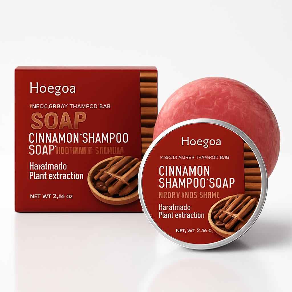 Cinnamon Shampoo Soap Bar - Eco-Friendly, Plastic-Free Hair Care