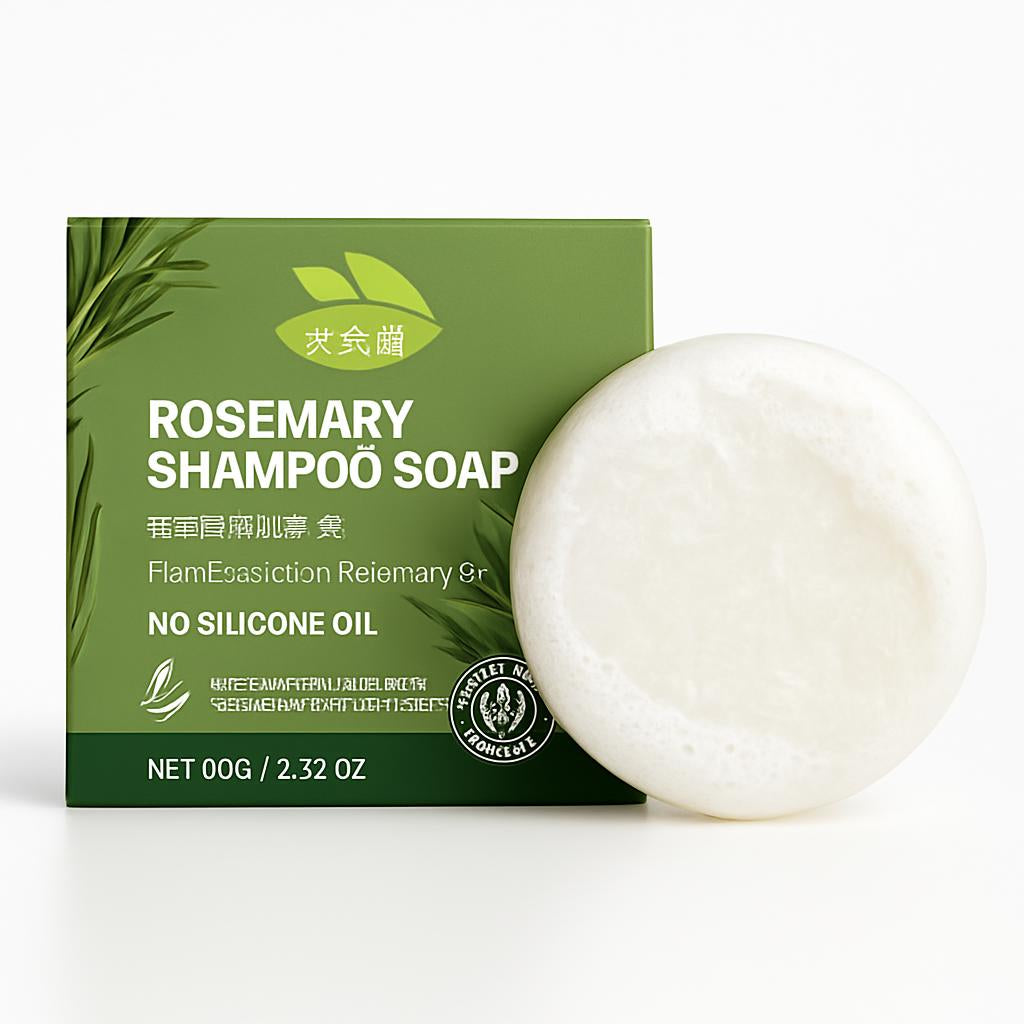 Rosemary Shampoo Soap Bar - Eco-Friendly, Biodegradable, Silicone-Free