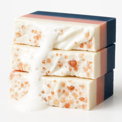 Multicolored Natural Bar Soap - Eco-Friendly, Plastic-Free, Long-Lasting