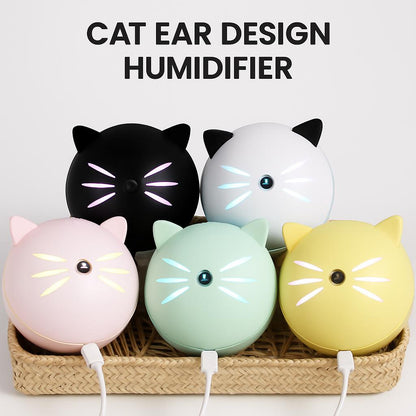 Compact Cat Ear Design Humidifier in Multiple Colors