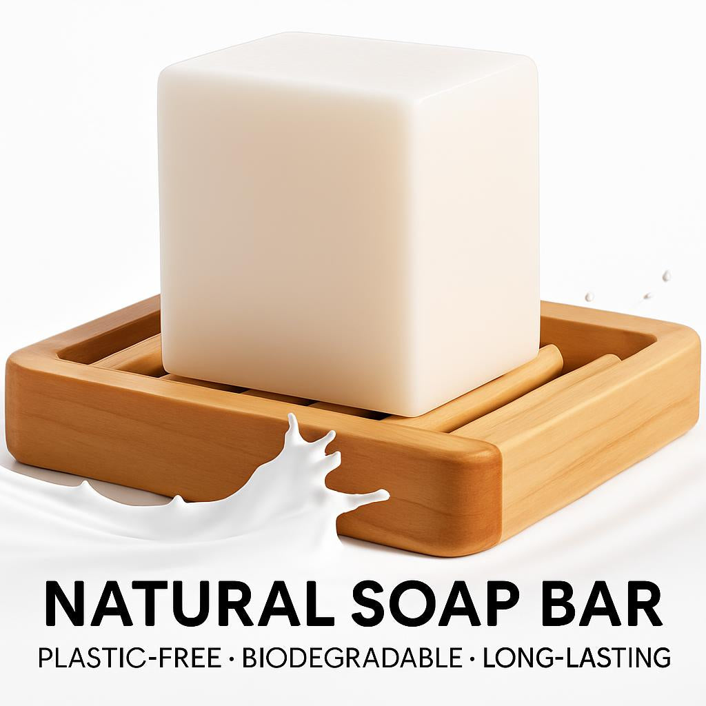 Eco-Friendly Natural Soap Bar - Plastic-Free, Biodegradable, Long-Lasting